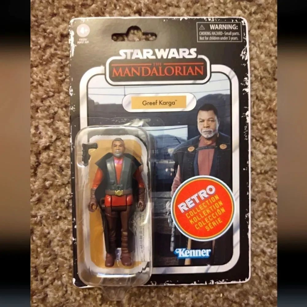 Star Wars Mandalorian Greef Karga Retro Action Figure, BRAND NEW SEALED